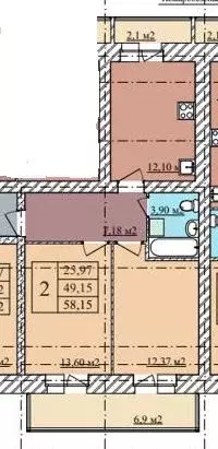 2-к кв. Ярославская область, Ярославль ул. 1-я Новостройка, 14/37 ... - Фото 1