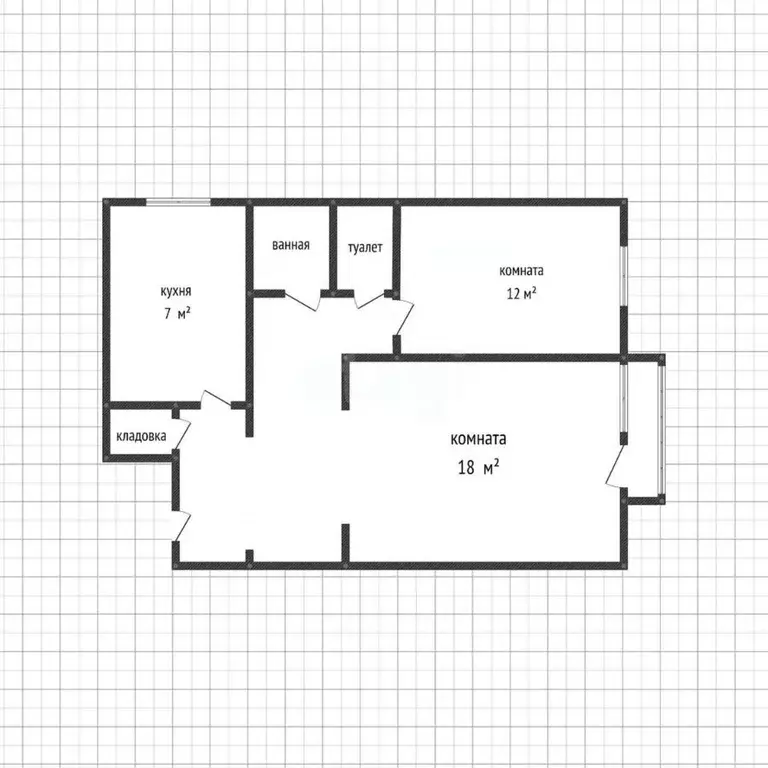 2-к кв. Адыгея, Майкоп ул. 12 Марта, 150К1 (53.6 м) - Фото 1