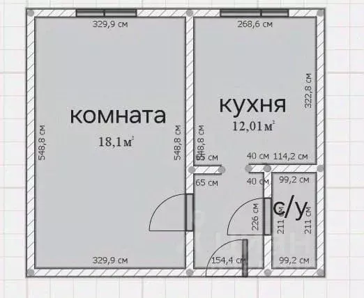 1-к кв. Кабардино-Балкария, Нальчик ул. Солнечная, 90 (36.2 м) - Фото 1