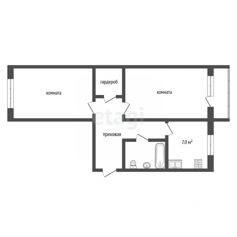2-к кв. Владимирская область, Муром ул. Кирова, 30 (46.0 м) - Фото 2
