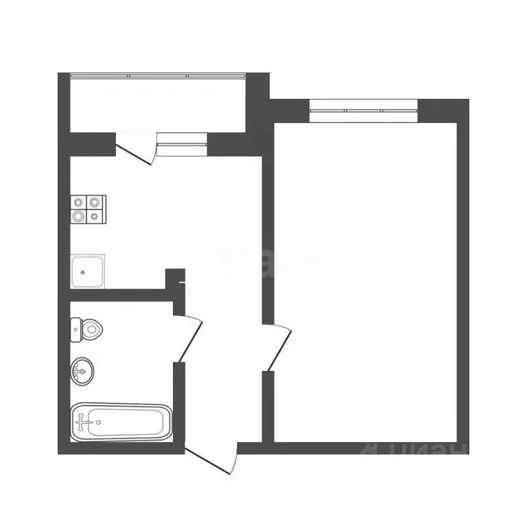 1-к кв. Смоленская область, Смоленск проезд Дзержинского, 8 (27.1 м) - Фото 2