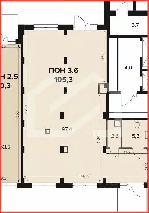Помещение свободного назначения в Москва Ленинградское ш., 228к5 (105 ... - Фото 2