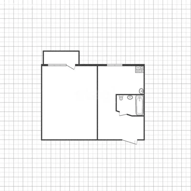 1-комнатная квартира: Прохоровка, Советская улица, 220 (28.5 м) - Фото 1