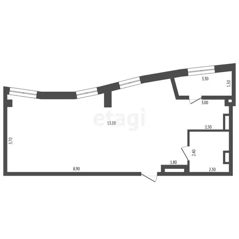 2-комнатная квартира: Тюмень, Профсоюзная улица, 56 (58 м) - Фото 0
