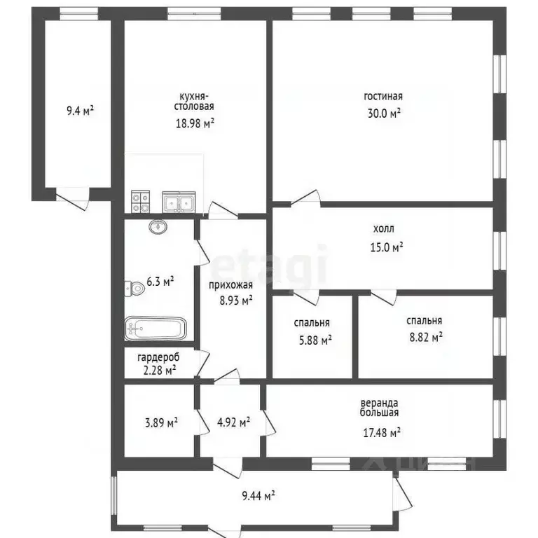 Дом в Ульяновская область, Ульяновск городской округ, д. Протопоповка ... - Фото 1