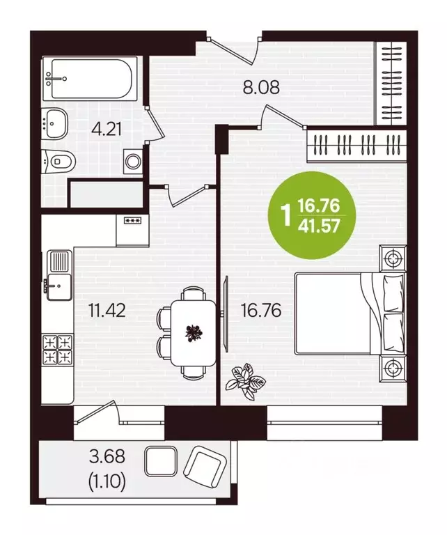 1-к кв. Чувашия, Новочебоксарск ул. Воинов-интернационалистов, поз24 ... - Фото 1