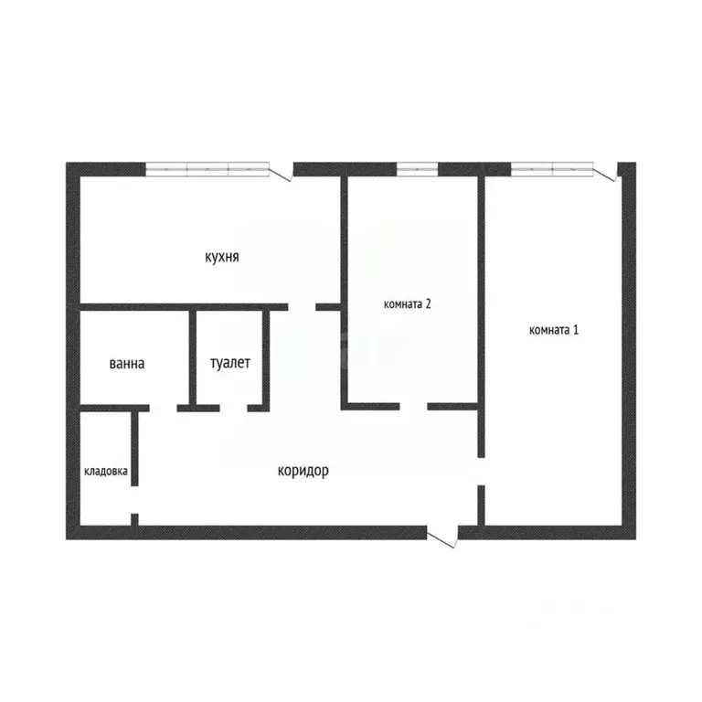 2-к кв. Псковская область, Остров Остров-3 кв-л, 17 (46.2 м) - Фото 2