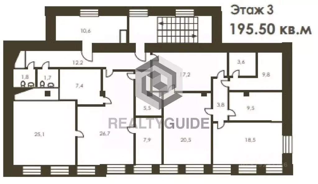Офис в Москва Озерковская наб., 12 (196 м) - Фото 1