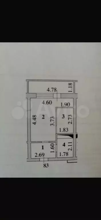 Квартира-студия, 26,6 м, 9/21 эт. - Фото 0