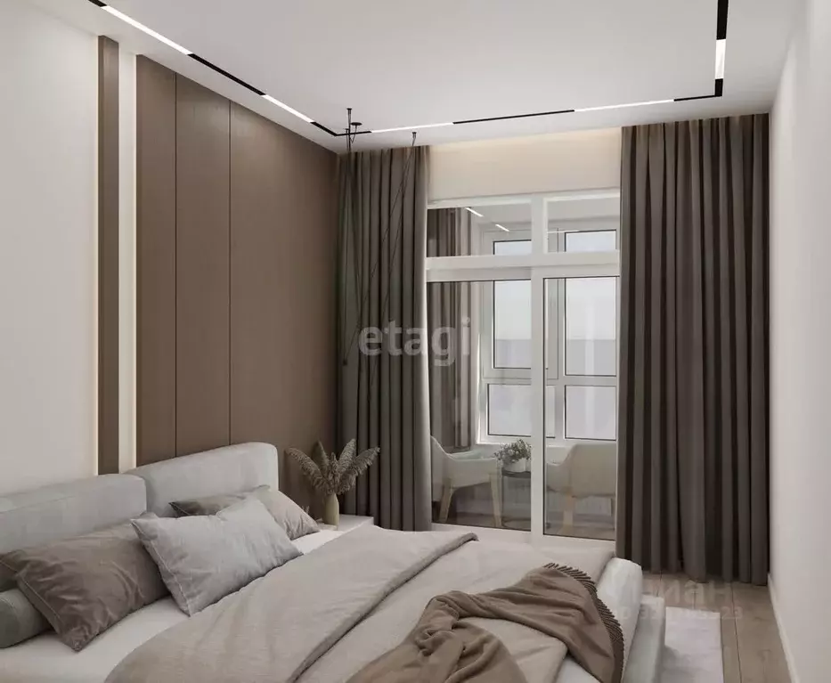 2-к кв. Тюменская область, Тюмень ул. Пожарных и Спасателей, 1к1 (71.1 ... - Фото 1