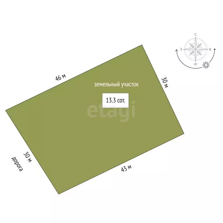 Участок в село Дмитриевская Слобода (13.3 м) - Фото 0
