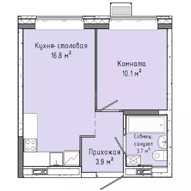 1-к кв. Удмуртия, Ижевск ул. Ленина, 91/1 (34.5 м) - Фото 0