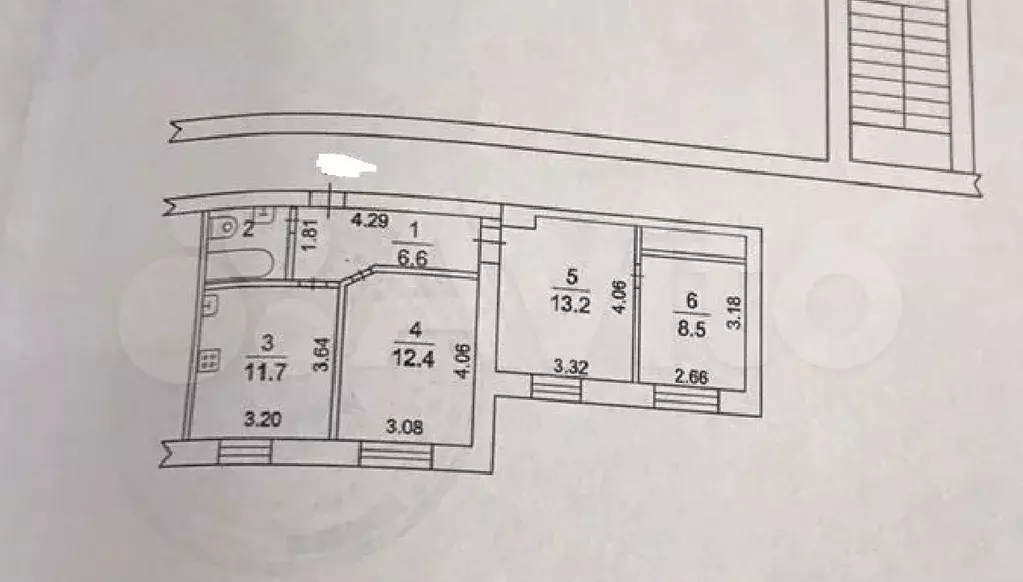 3-к. квартира, 56 м, 7/9 эт. - Фото 0