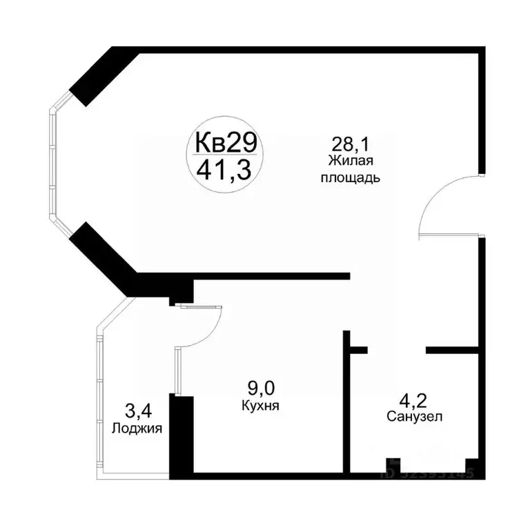 1-к кв. Московская область, Рузский муниципальный округ, Тучково пгт ... - Фото 1