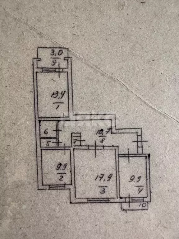 3-к кв. Крым, Симферополь ул. Бетховена, 111 (66.6 м) - Фото 2