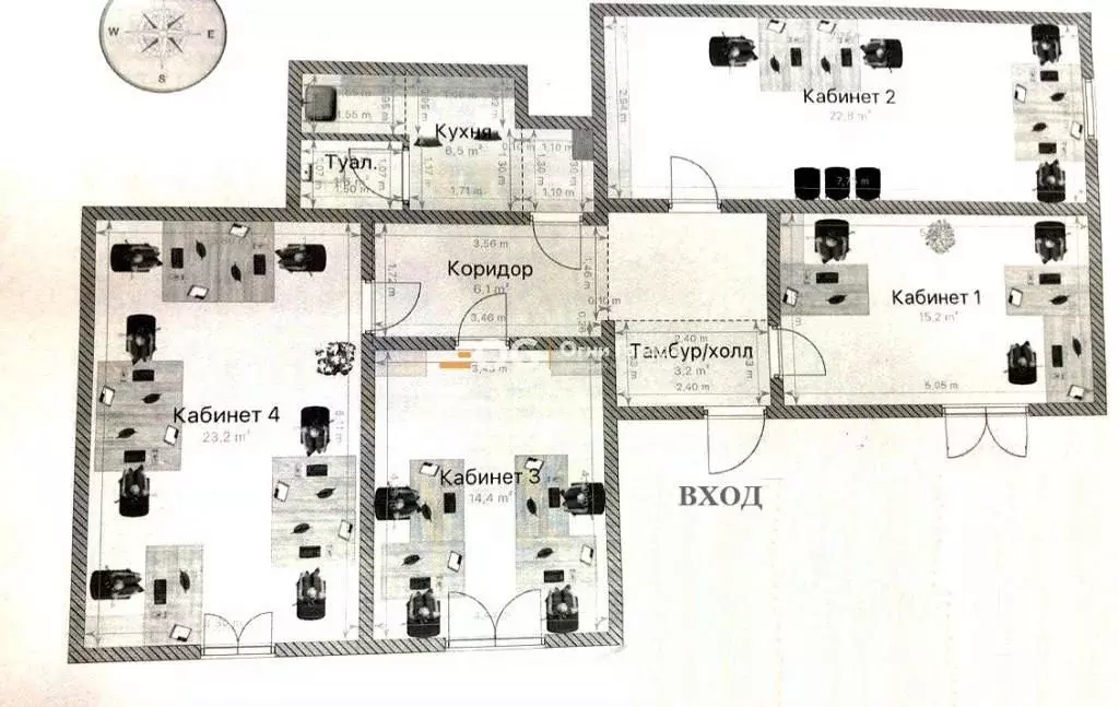 Офис в Брянская область, Брянск ул. Дуки, 64 (96 м) - Фото 1