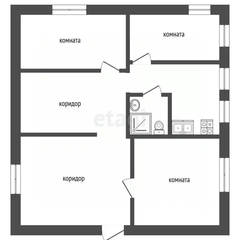 Дом в Владимирская область, Муром с. Борисово, ул. Новая, 21 (100 м) - Фото 1
