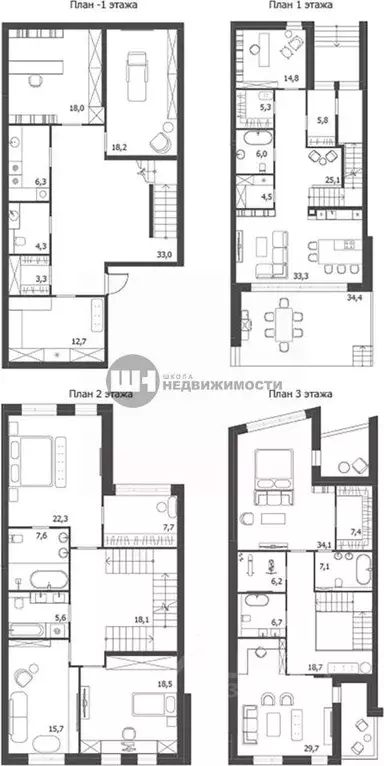 Квартира, 1 комната, 414.2 м - Фото 0
