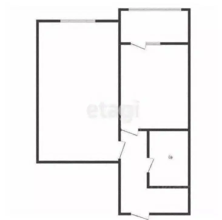 2-к кв. Курская область, Курск ул. Энгельса, 115/4 (31.74 м) - Фото 2