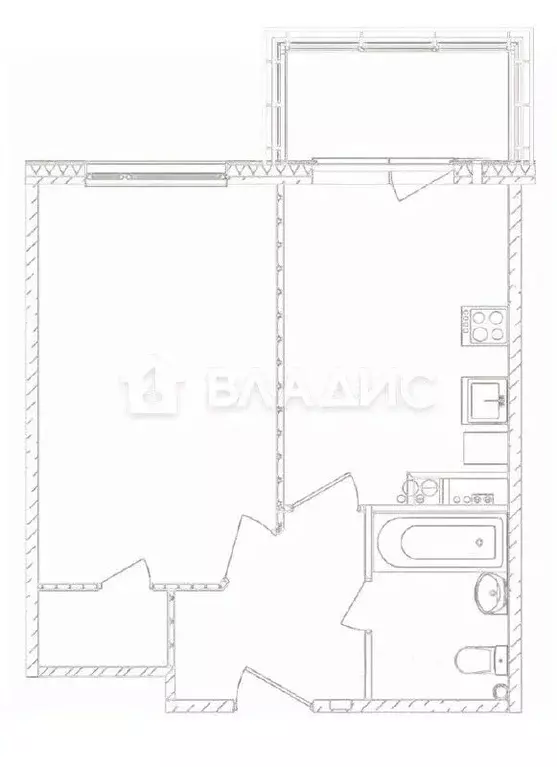 1-к кв. Московская область, Истра муниципальный округ, д. Красный ... - Фото 2