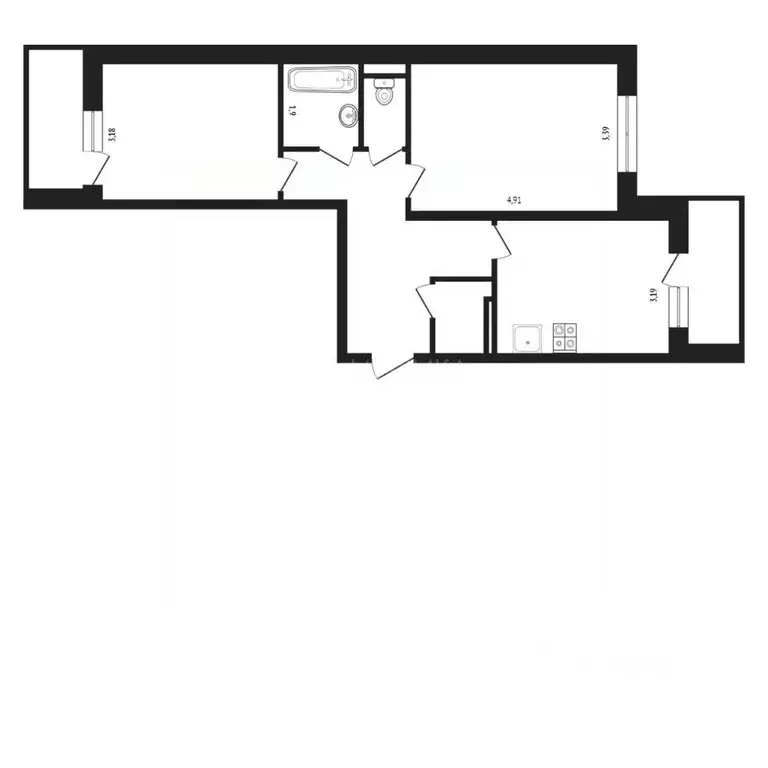 2-к кв. Тюменская область, Тюмень ул. Беляева, 29к1 (62.0 м) - Фото 1