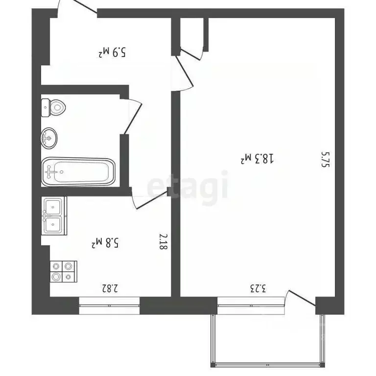 1-к кв. Камчатский край, Петропавловск-Камчатский ул. Академика ... - Фото 1