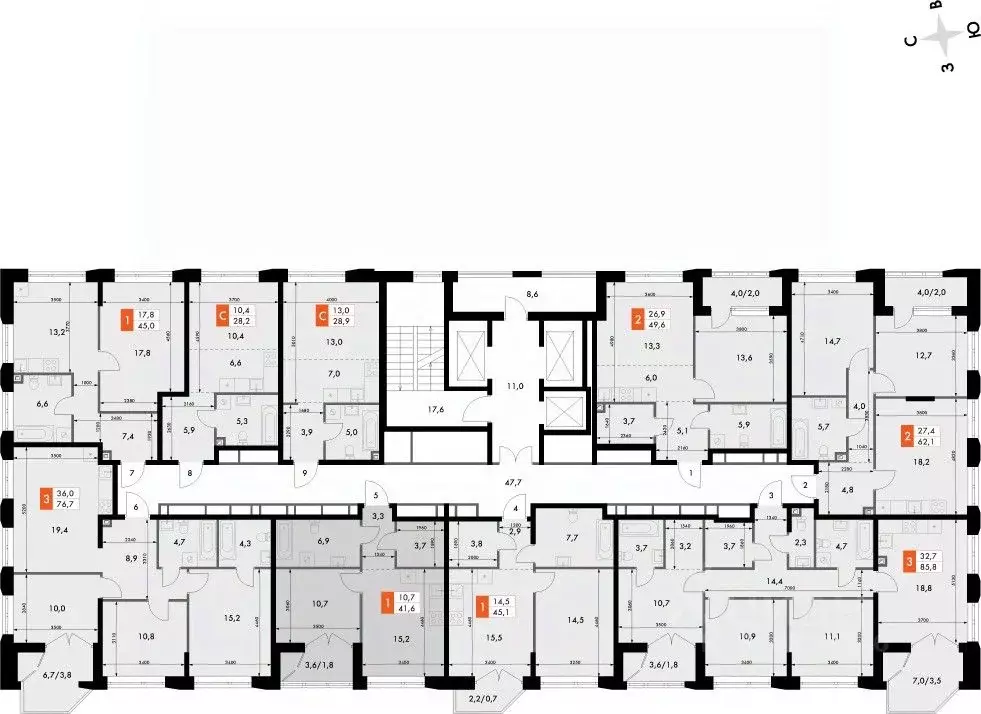 1-к кв. Нижегородская область, Нижний Новгород Черниговская ул. (41.6 ... - Фото 1
