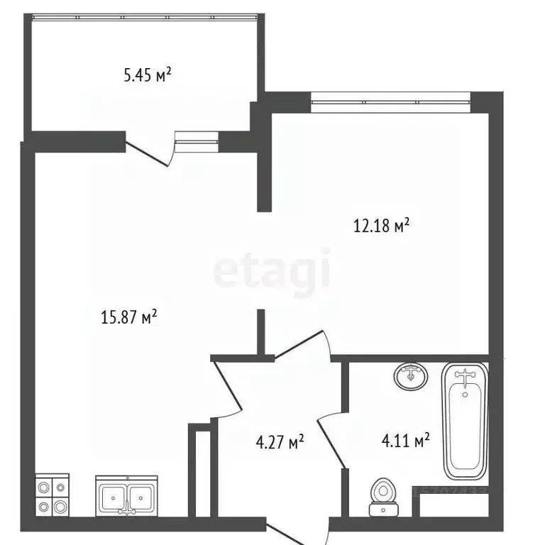 1-к кв. Санкт-Петербург Шувалово тер., ул. Береговая, 32к3 (36.3 м) - Фото 2