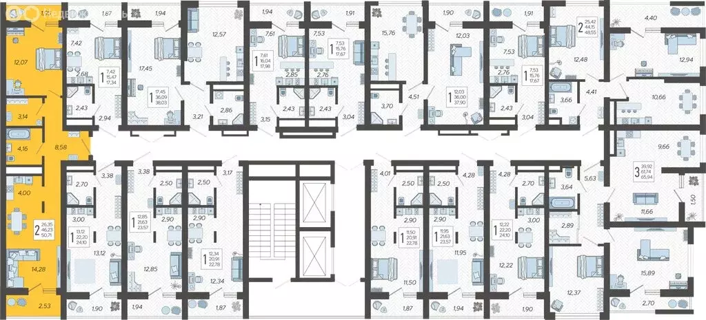 2-комнатная квартира: Сочи, микрорайон Бытха, Ясногорская улица, ... - Фото 1
