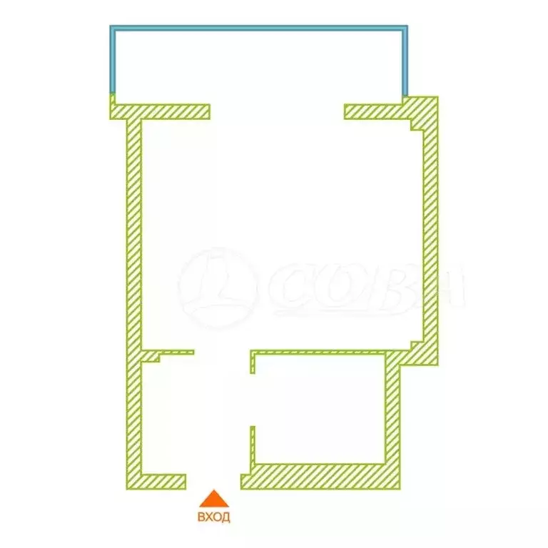 Квартира-студия: деревня Дударева, улица Созидателей, 14 (26.4 м) - Фото 2