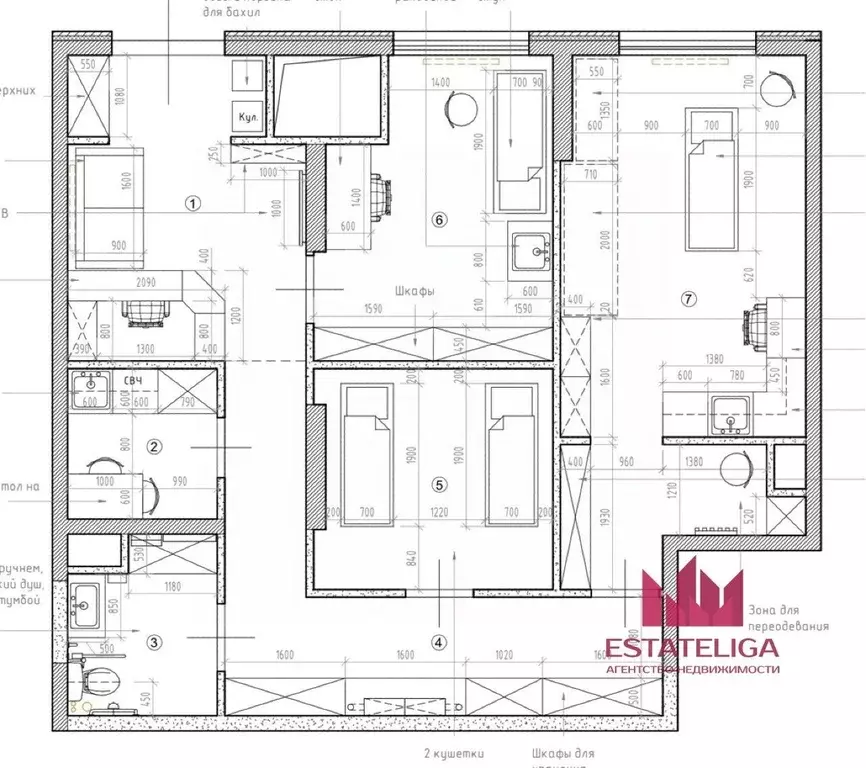 Помещение свободного назначения в Москва Чонгарский бул., 26Ак1 (78 м) - Фото 2