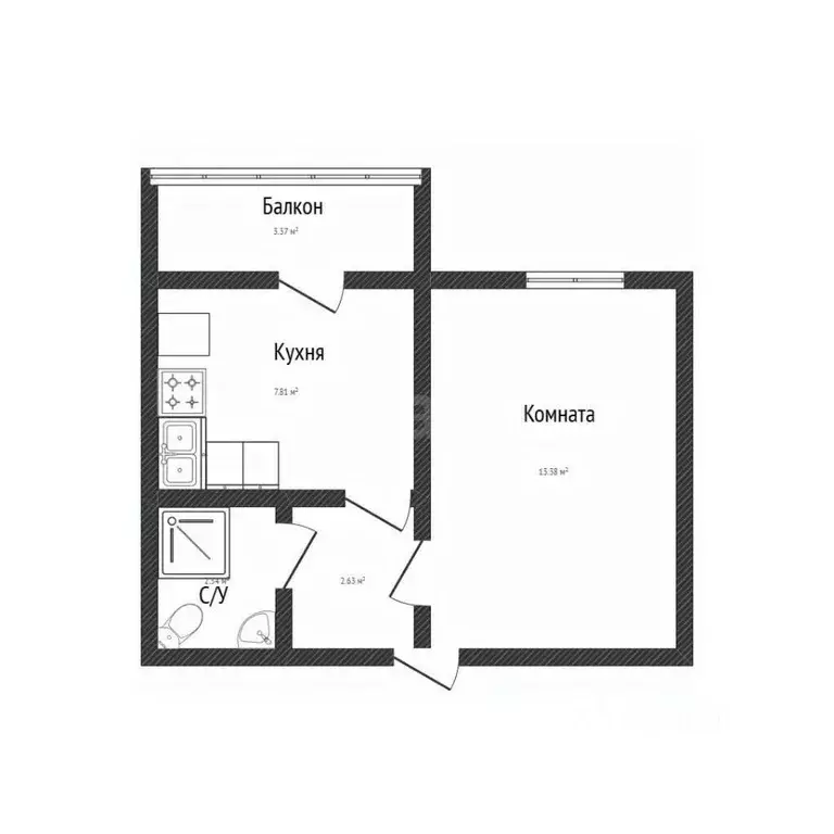 1-к кв. Адыгея, Тахтамукайский район, Старобжегокайское с/пос, Новая ... - Фото 2