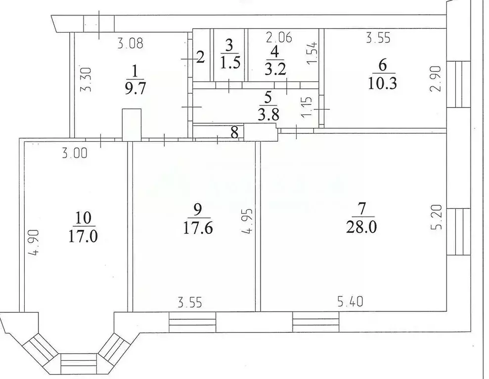 3-к кв. Кемеровская область, Кемерово ул. Николая Островского, 27 ... - Фото 2