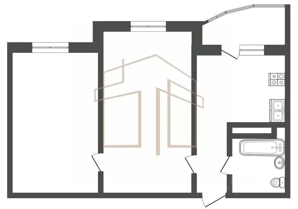 2-к кв. Тюменская область, Тюмень Кремлевская ул., 85к1 (62.5 м) - Фото 2