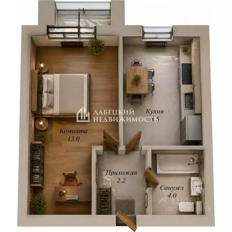 1-к кв. Санкт-Петербург просп. Тореза, 38К1 (29.7 м) - Фото 2