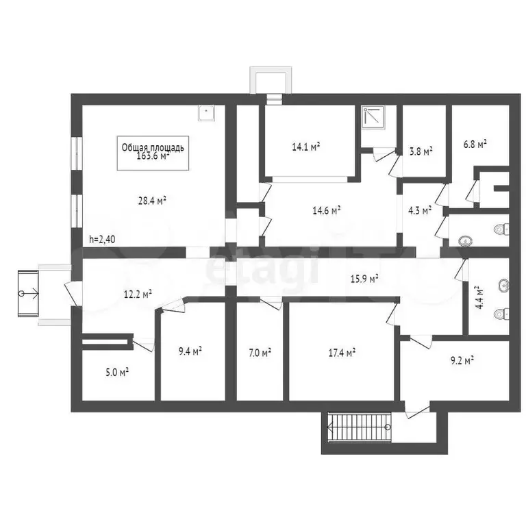 Продам помещение свободного назначения, 163.6 м - Фото 1