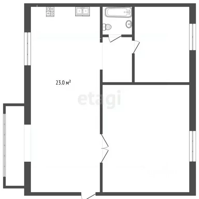 3-к кв. Тюменская область, Тюмень ул. Беляева, 33 (75.7 м) - Фото 2