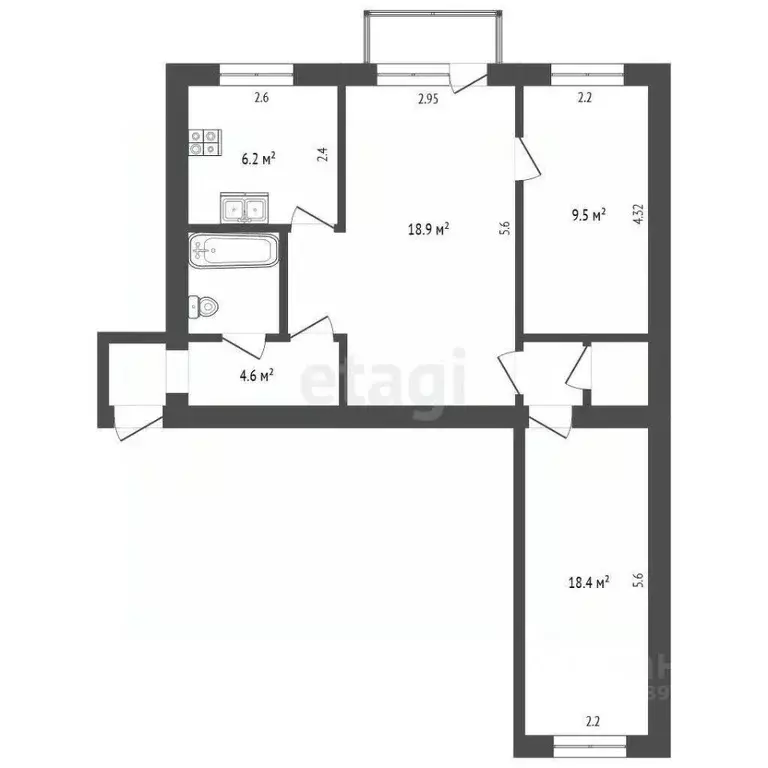 3-к кв. Камчатский край, Петропавловск-Камчатский Владивостокская ул., ... - Фото 1