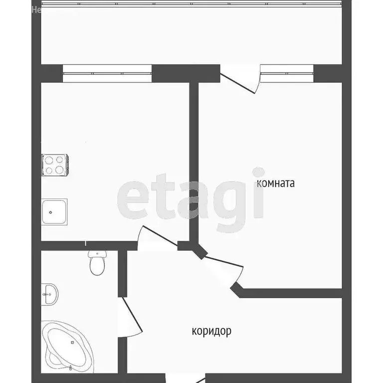 1-комнатная квартира: Улан-Удэ, улица Добролюбова, 37 (43 м) - Фото 1