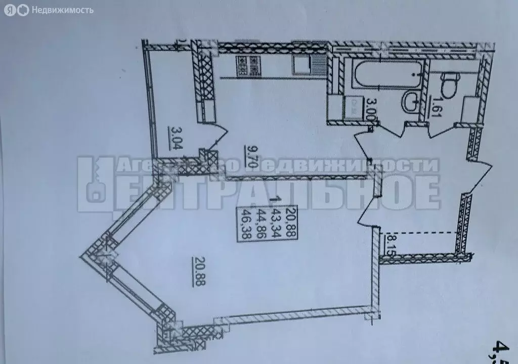 1-комнатная квартира: Смоленск, улица Крупской, 60/1 (56.25 м) - Фото 0