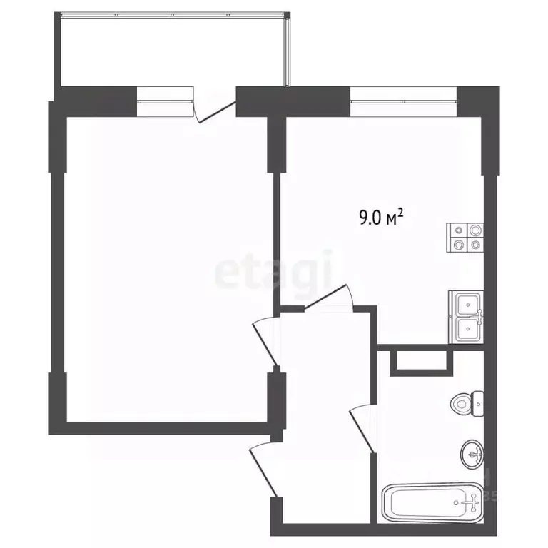 1-к кв. Московская область, Люберцы Зенино ЖК Самолет мкр, ул. ... - Фото 2