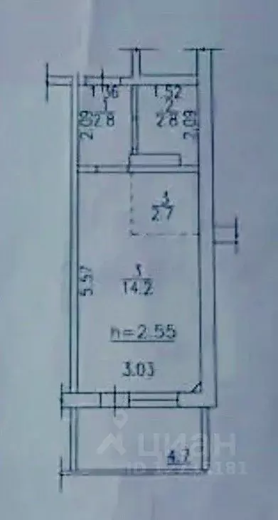 Студия Кировская область, Киров Заводская ул., 6 (22.5 м) - Фото 1