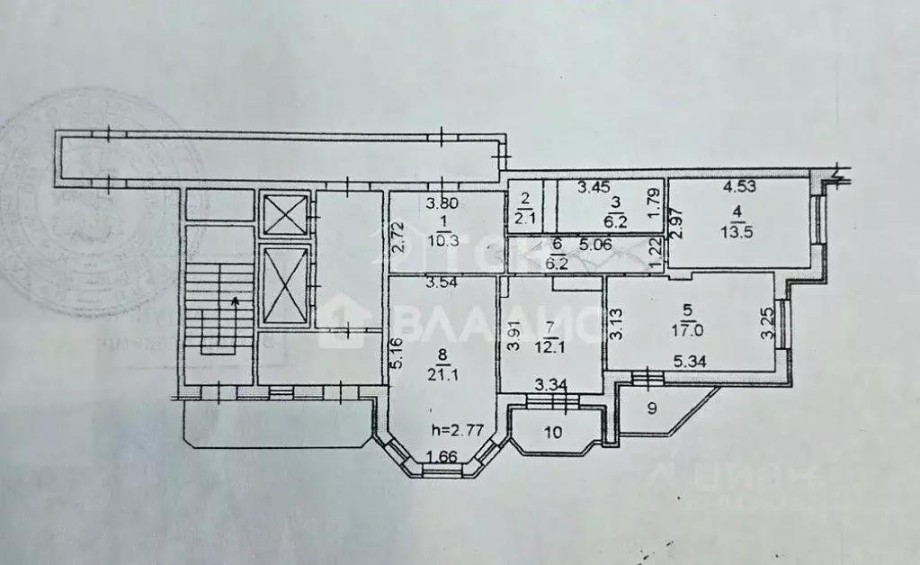3-к кв. Московская область, Щелково ул. Чкаловская, 10 (91.0 м) - Фото 2