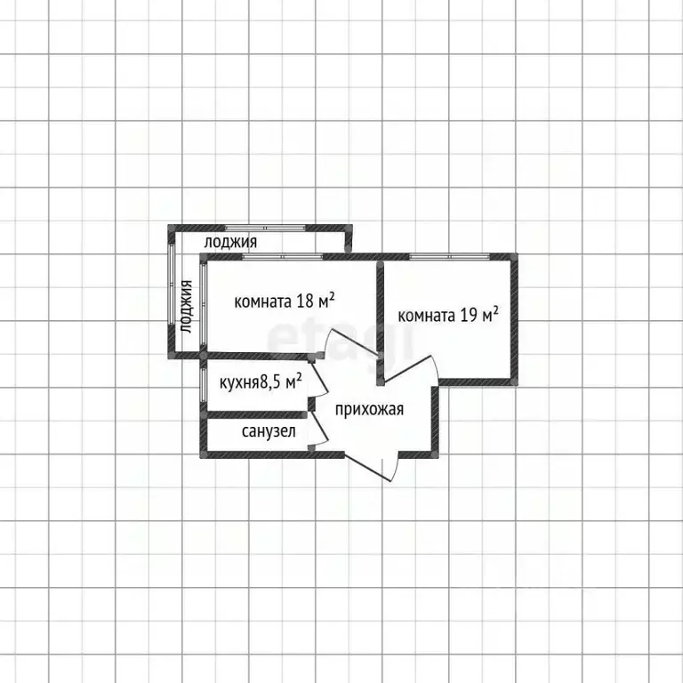 2-к кв. Адыгея, Майкоп Пролетарская ул., 240 (53.5 м) - Фото 2