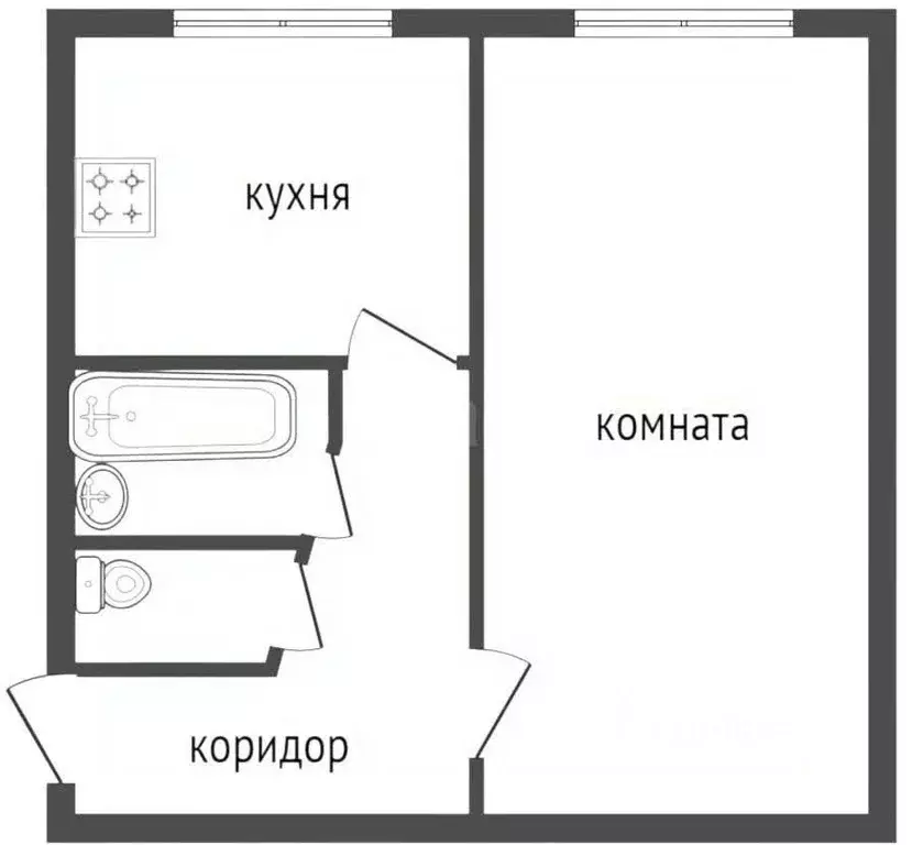 1-к кв. Ярославская область, Ярославль ул. Кривова, 53 (30.7 м) - Фото 1