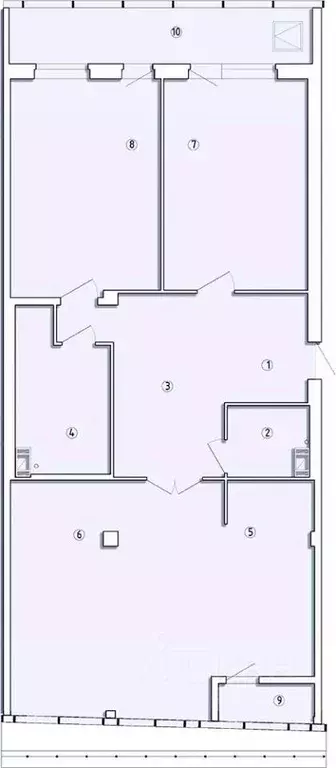 3-к кв. Санкт-Петербург ул. Грота, 1-3Г (143.7 м) - Фото 0