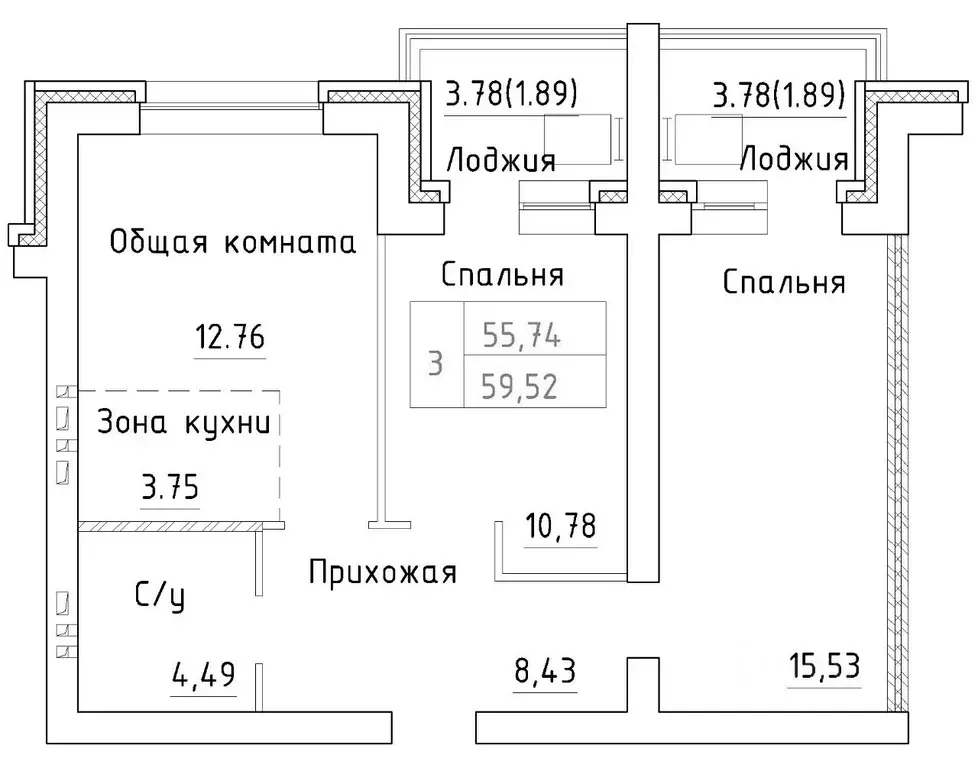 2-к кв. Новосибирская область, Новосибирский район, Мичуринский ... - Фото 0