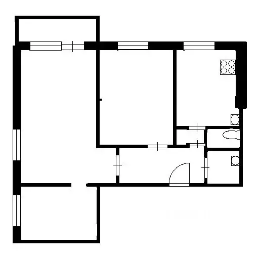 3-к кв. Башкортостан, Уфа бул. Тухвата Янаби, 69/1 (57.0 м) - Фото 2