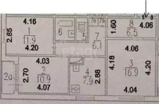 3-комнатная квартира: Москва, бульвар Яна Райниса, 26к1 (64.7 м) - Фото 0