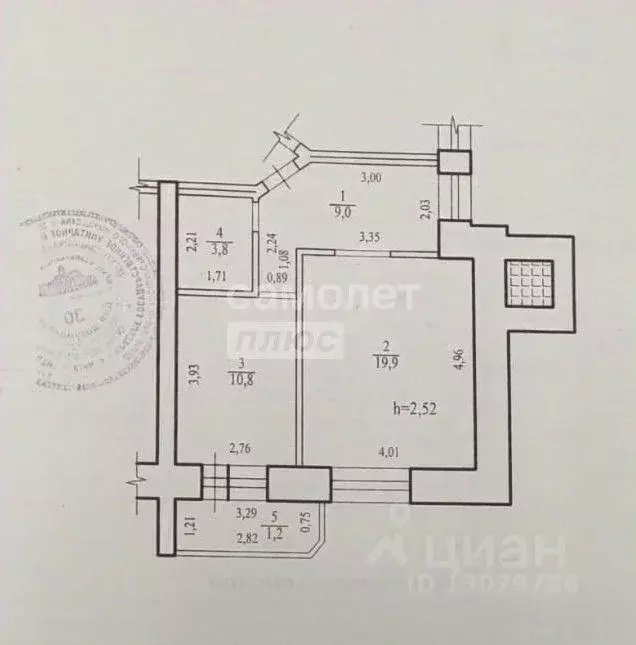 1-к кв. Забайкальский край, Чита Северный мкр, 46 (44.7 м) - Фото 2